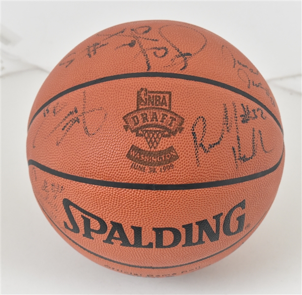 1999 NBA Draft Basketball Signed by Draftees in Attendance 