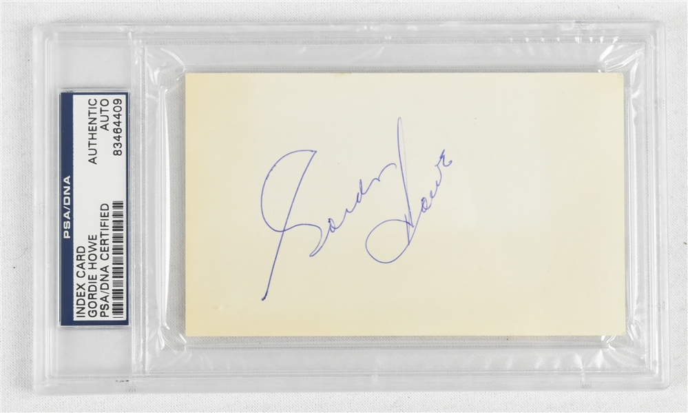 Gordie Howe Vintage Cut signature 