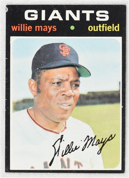 Willie Mays 1971 Topps Baseball Card #600