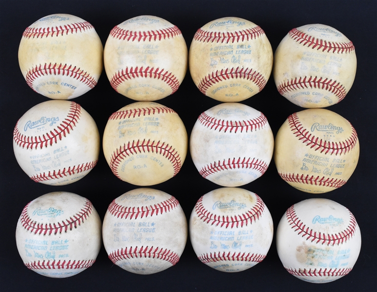 Collection of 12 Lee MacPhail OAL Baseballs