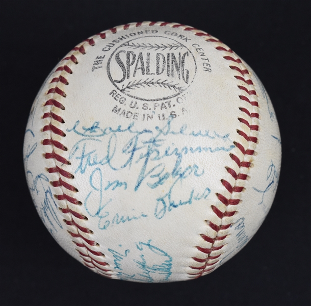 Chicago Cubs 1957 Team Signed Baseball