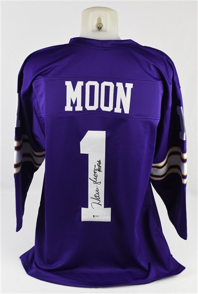 Warren Moon Autographed Minnesota Vikings Home Jersey