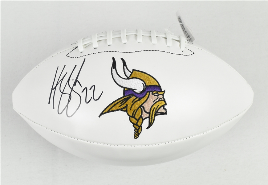 Harrison Smith Autographed Minnesota Vikings White Custom Football