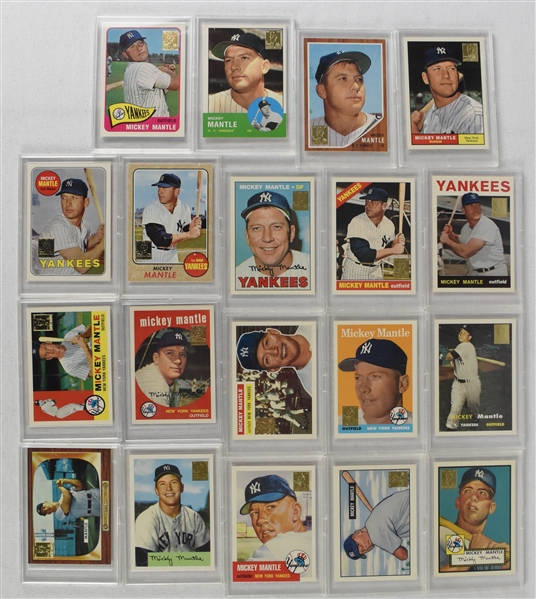 Mickey Mantle 1996 Topps Commemorative 19 Card Set