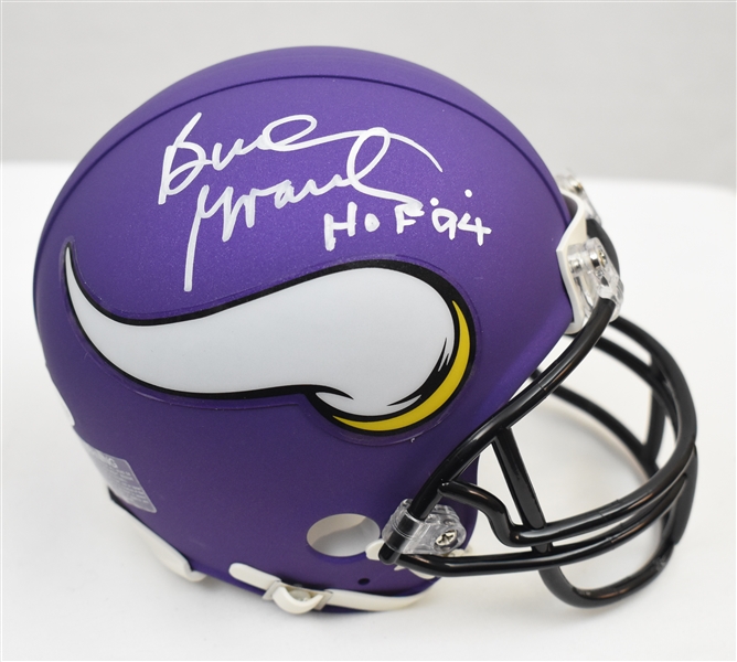 Bud Grant Autographed Minnesota Vikings Mini Helmet