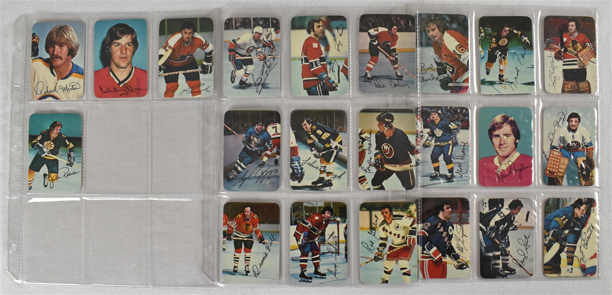 1976-77 Topps Hockey Glossy Insert Complete Set w/Bobby Orr & Phil Esposito