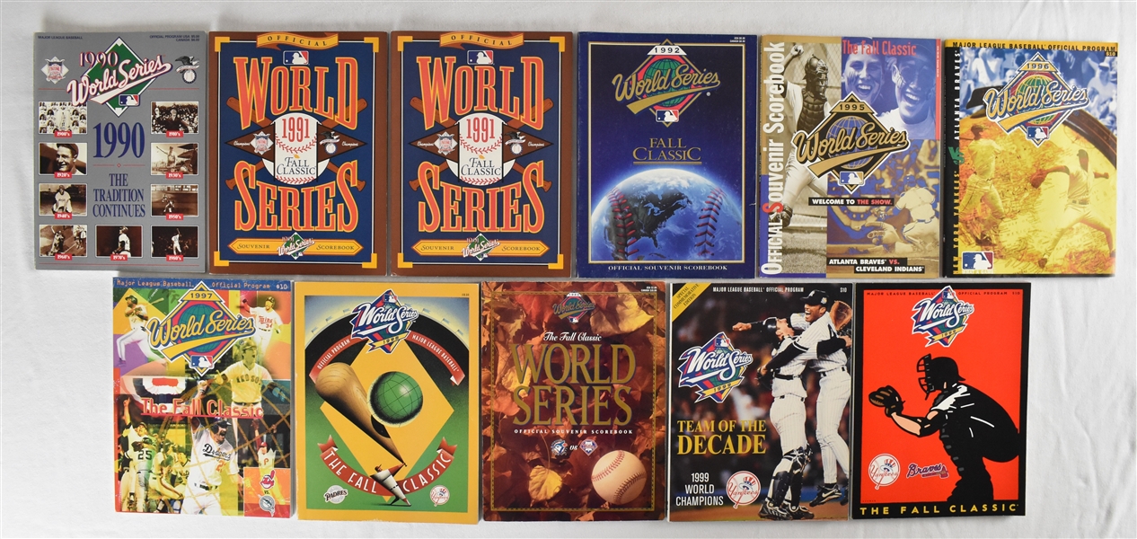 Collection of 1990-1999 World Series Programs