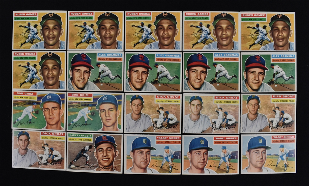 1956 Topps Baseball Lot of 20 Cards 2
