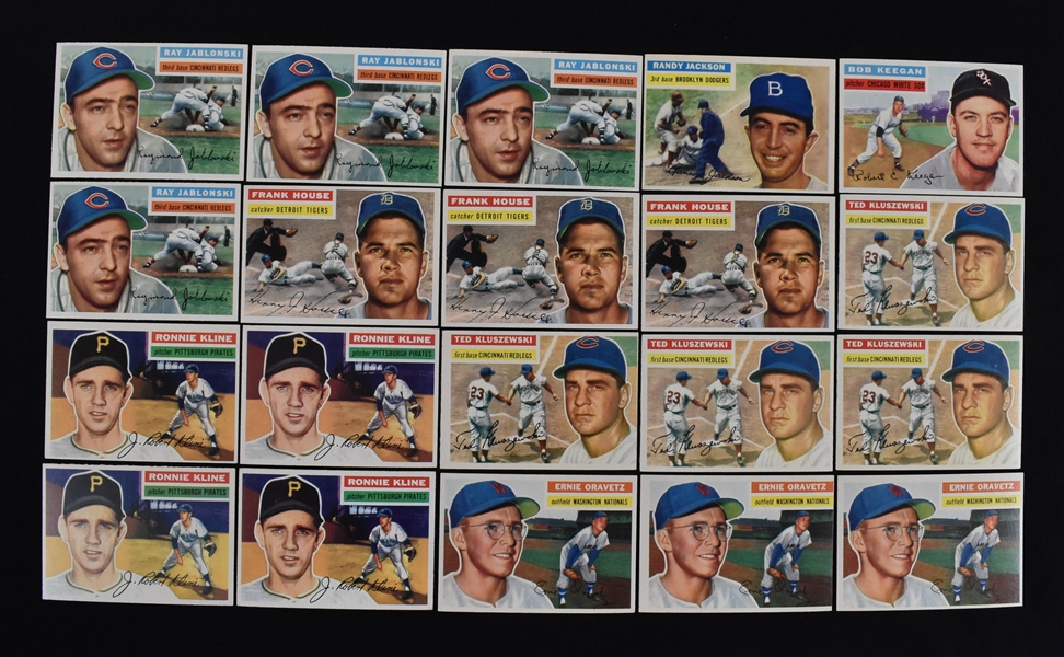 1956 Topps Baseball Lot of 20 Cards 3