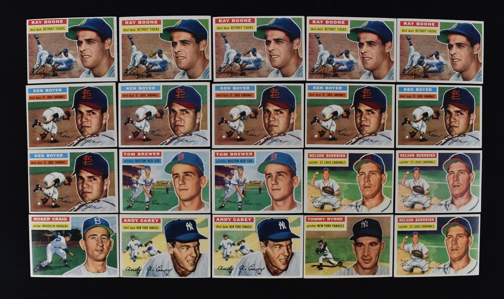 1956 Topps Baseball Lot of 20 Cards 9