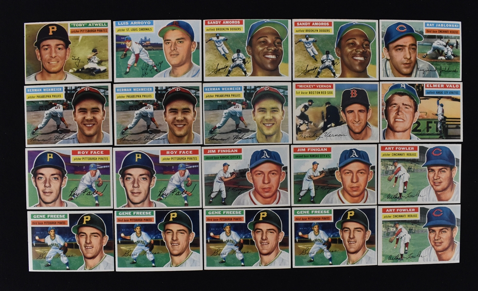 1956 Topps Baseball Lot of 20 Cards 11