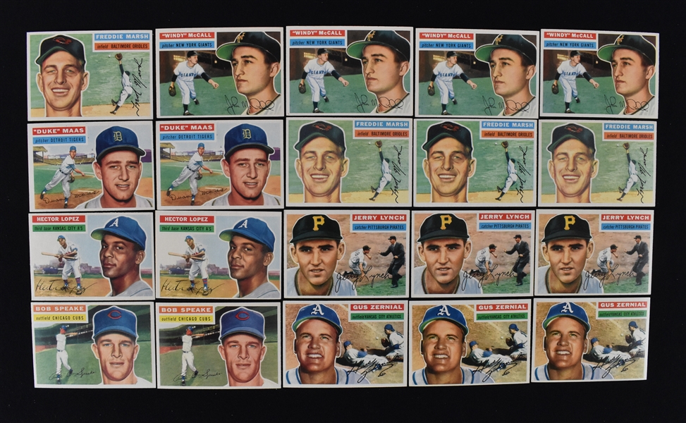 1956 Topps Baseball Lot of 20 Cards 12