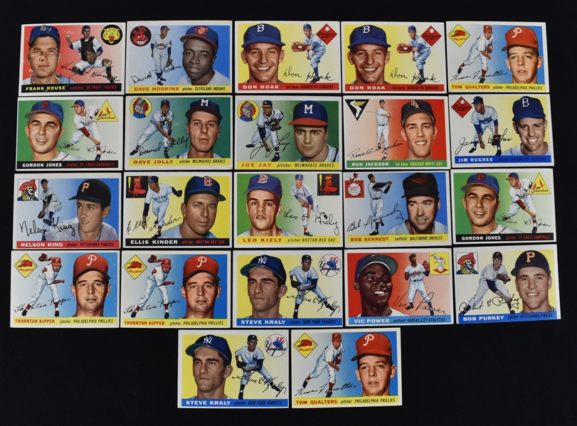 1955 Topps Baseball Lot of 22 Cards 1