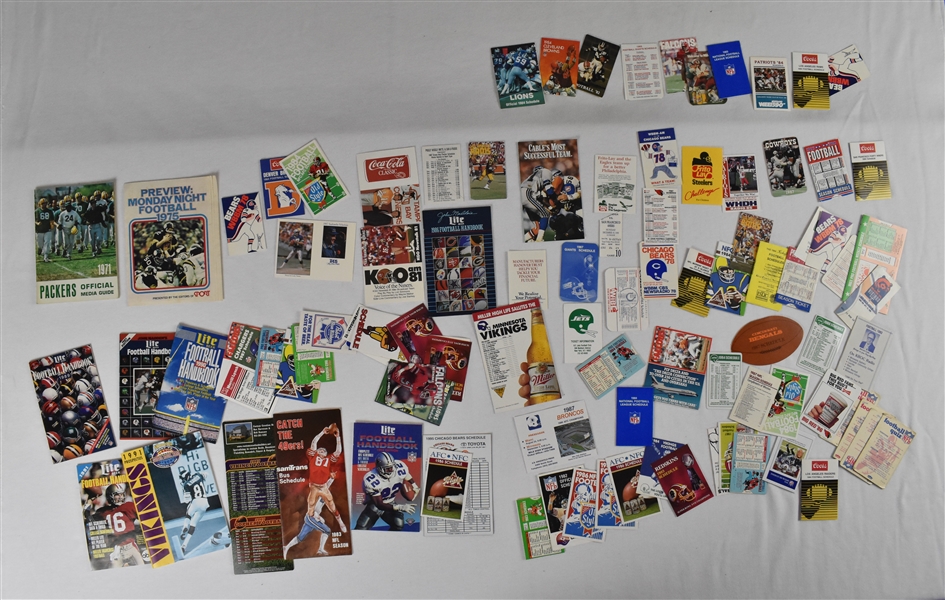 NFL Collection of Vintage Schedules