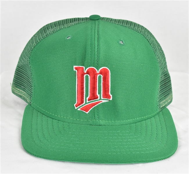 Gene Larkin Minnesota Twins Game Used & Autographed St. Patricks Day Hat