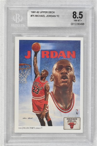 Michael Jordan 1991-92 Upper Deck #75 BGS 8.5 NM-MT+