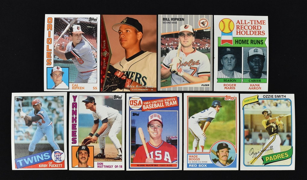 Vintage Baseball Card Lot w/Kirby Puckett Rookie Card