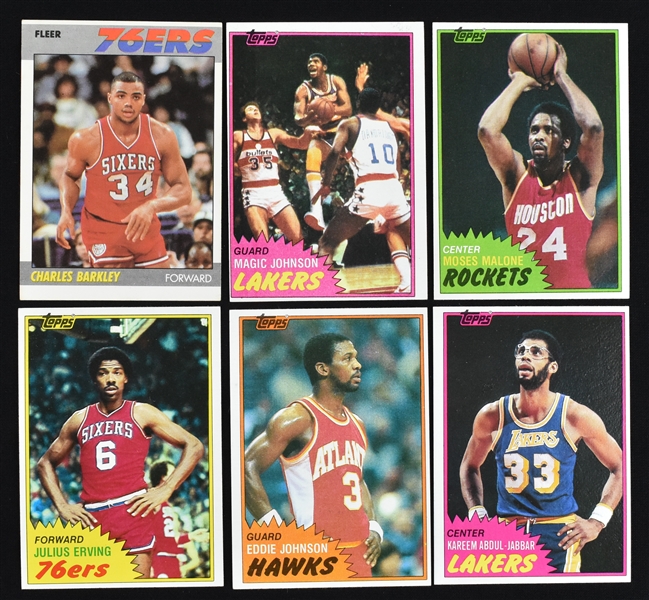 Vintage Basketball Card Lot w/Magic Johnson