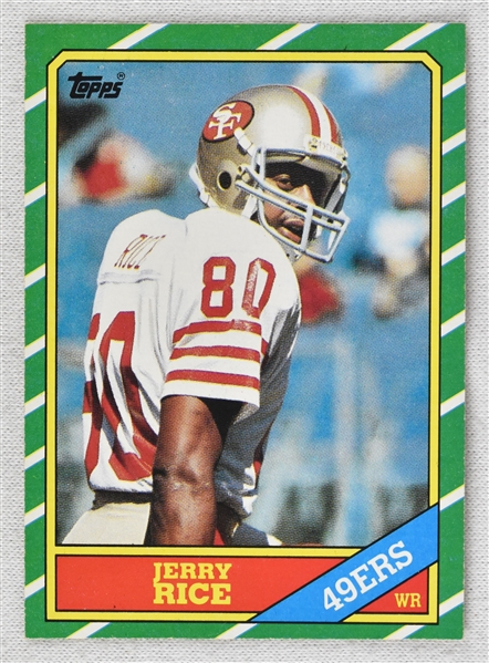 Jerry Rice 1986 Topps Rookie Card