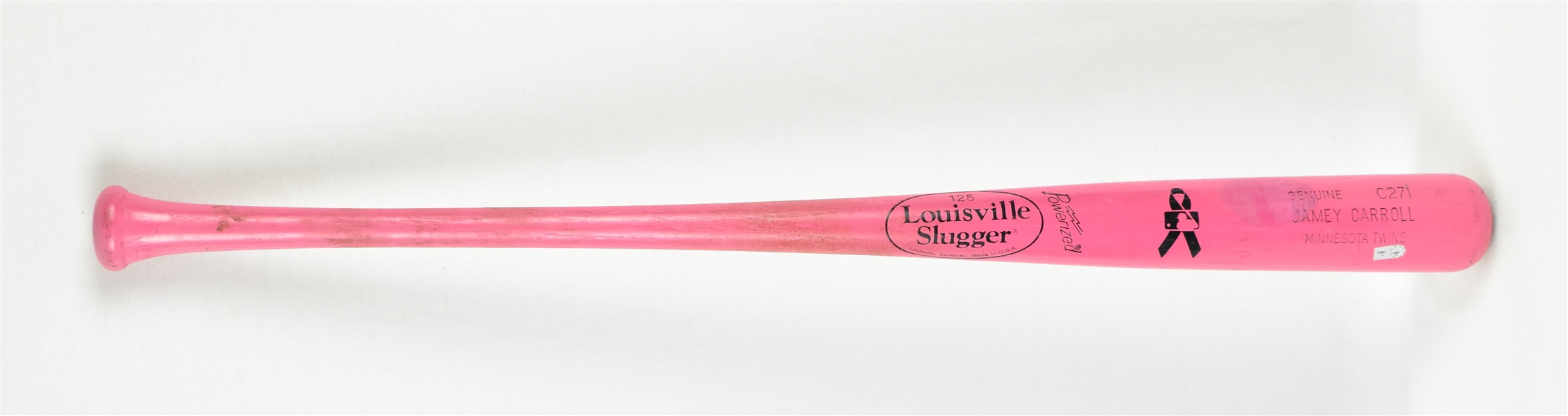 Jamey Carroll 2012 Game Used Mothers Day Bat