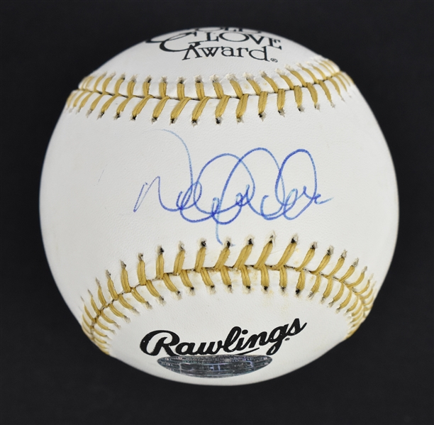 Derek Jeter Autographed Gold Glove Baseball w/Display