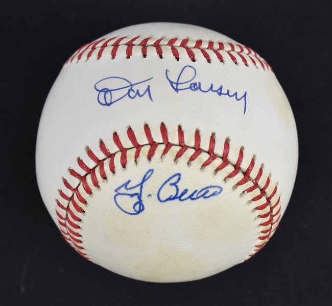 Yogi Berra & Don Larsen Dual Signed Baseball