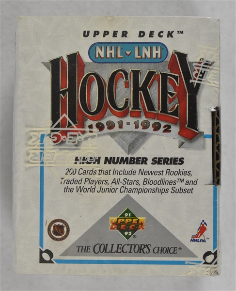 NHL 1991-92 Upper Deck Factory Sealed Hockey Box *High Number Series*