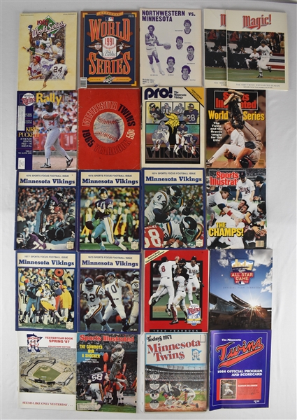 Minnesota Twins Collection of World Series Programs & Magazines