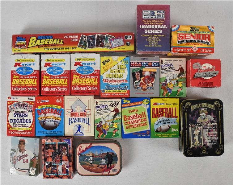 Collection of Baseball Card Sets