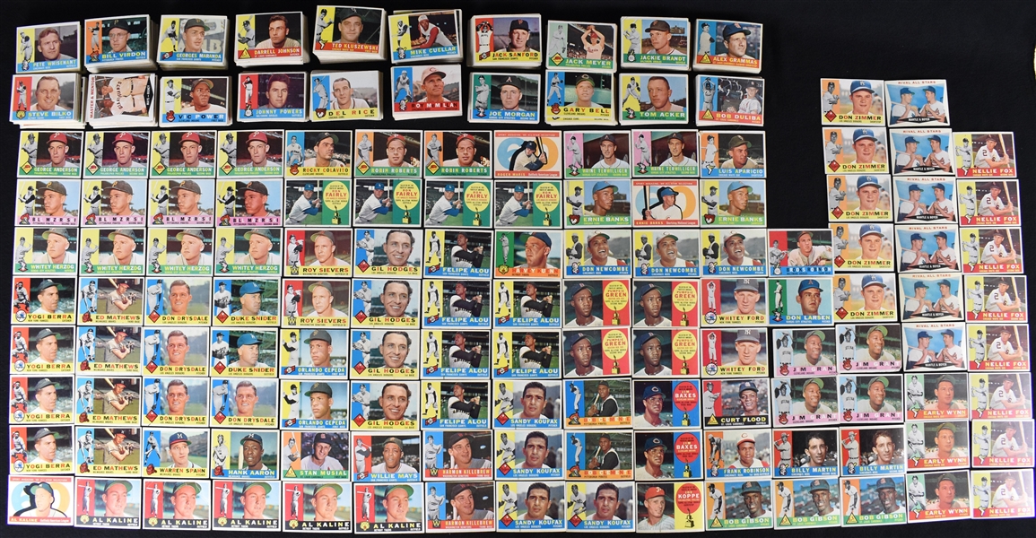 Collection of 1960 Topps Baseball Cards 