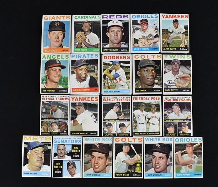 Collection of 1964 Topps Baseball Cards 