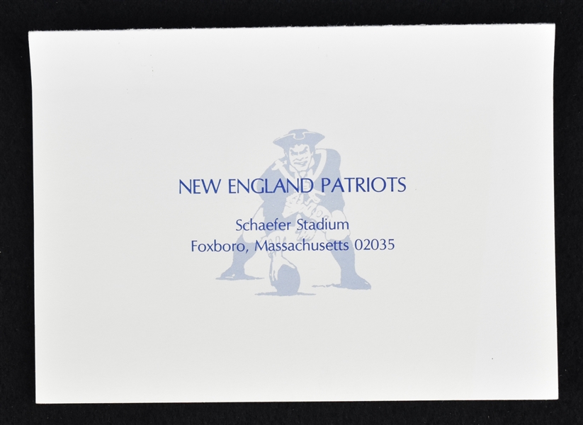 Ron Meyer 1982 New England Patriots Signed Letter to Sid Hartman