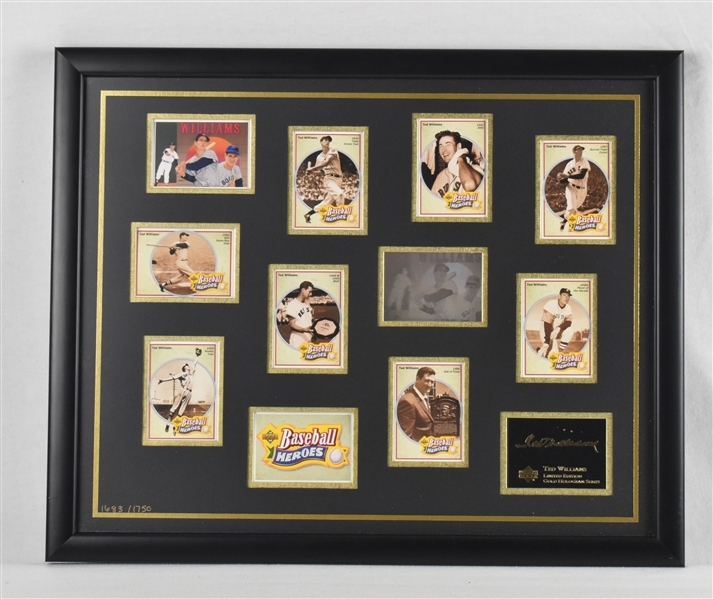 Ted Williams Autographed Upper Deck Limited Edition Framed Display