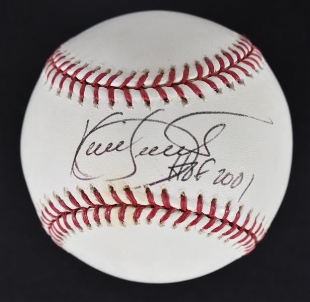 Kirby Puckett Autographed & Inscribed HOF 2001 Baseball 