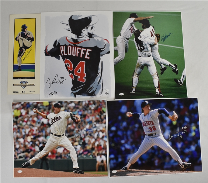 Minnesota Twins Collection of Autographed 16x20 Photos