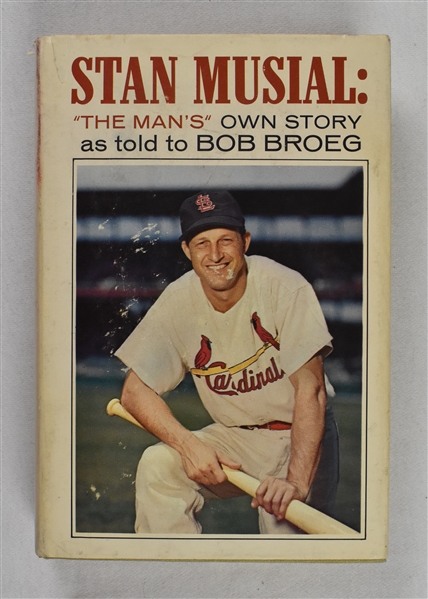 Stan Musial Signed & Inscribed Book to Sid Hartman