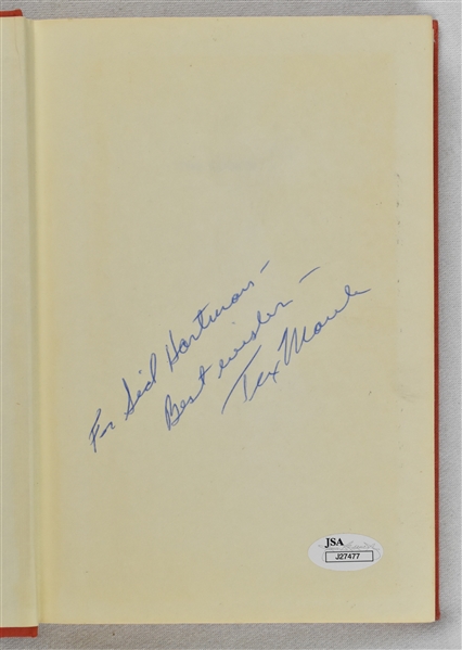 Tex Maule Signed & Inscribed Book to Sid Hartman