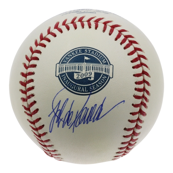 Jorge Posada Autographed Inaugural Season at Yankee Stadium Baseball Steiner & MLB