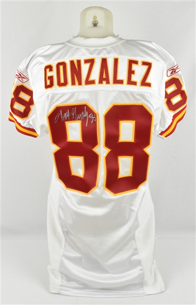 Tony Gonzalez 2003 Gamed Issued & Autographed Kansas City Chiefs Jersey w/Dave Miedema LOA