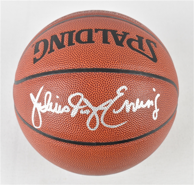 Julius Erving "Dr. J" Autographed Basketball 