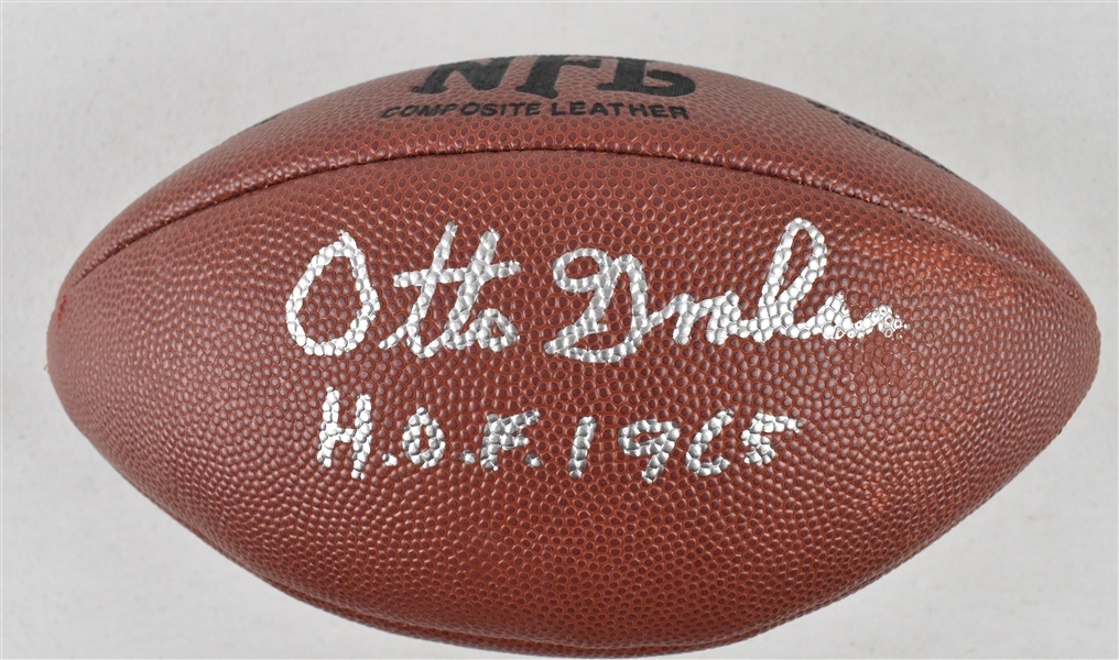 Otto Graham Autographed & Inscribed HOF 1965 Football