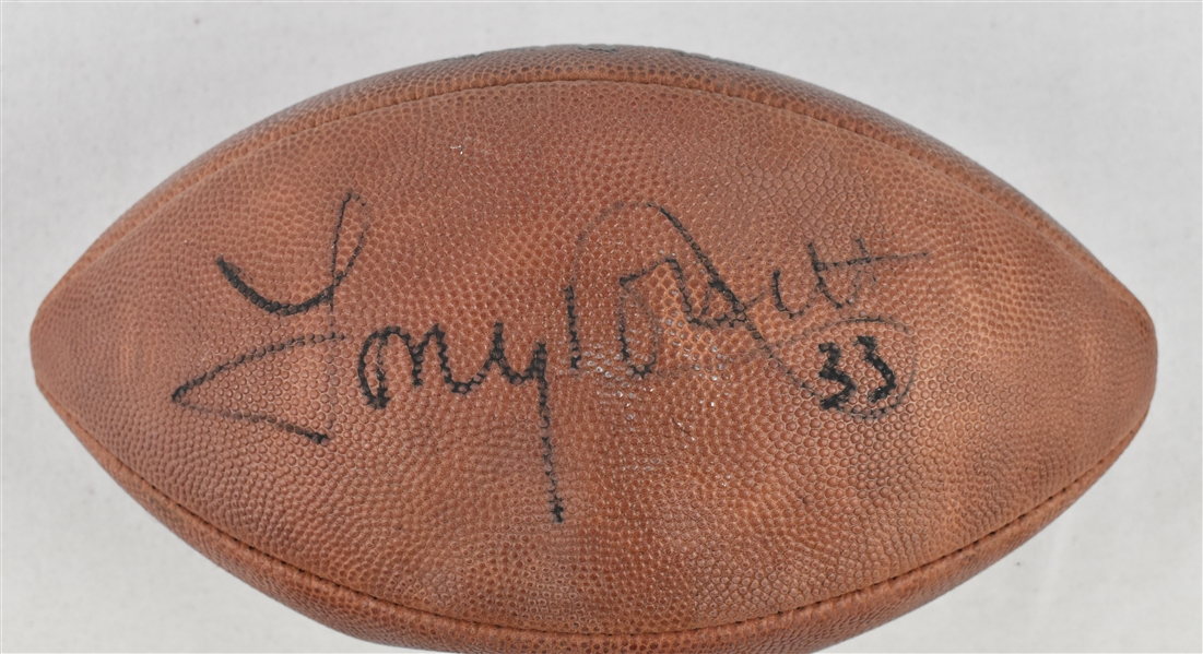 Tony Dorsett Autographed Football 