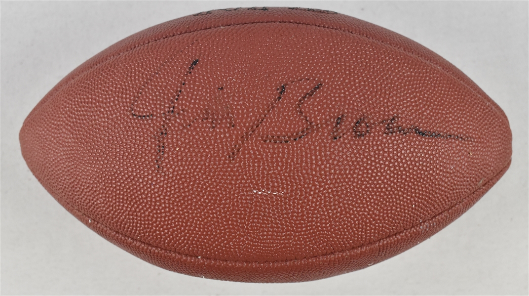 Jim Brown Autographed Football 