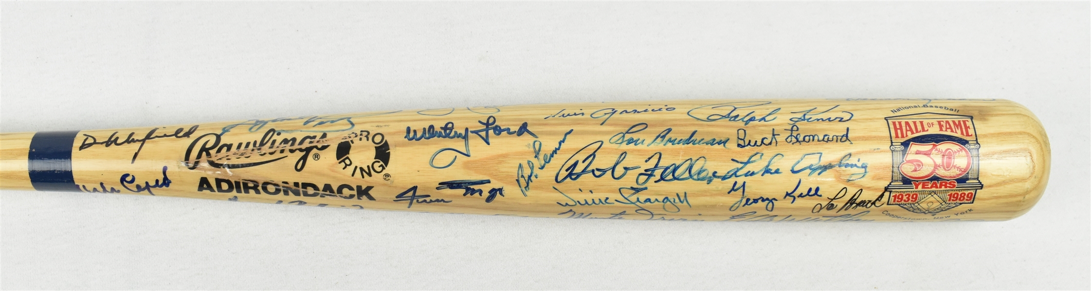 MLB Hall of Fame Autographed Bat w/51 Signatures 