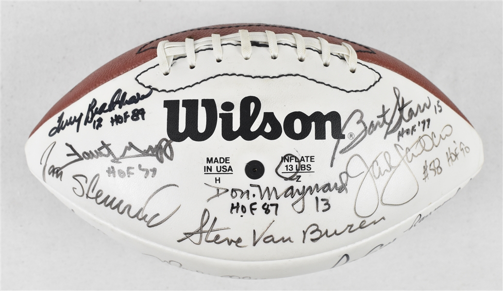 NFL HOF Autographed Football w/31 Signatures 