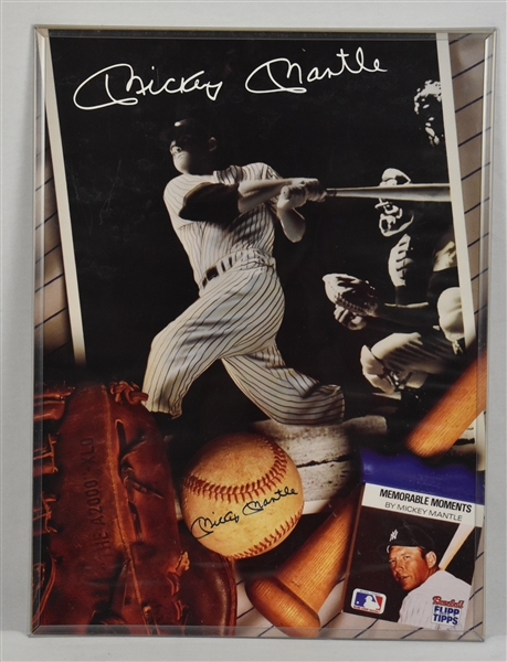 Mickey Mantle Autographed 18x24 Poster