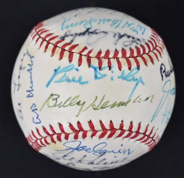 Hall of Fame Autographed Baseball 1 From Bill Dickey Collection