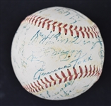 Hall of Fame Autographed Baseball 2 From Bill Dickey Collection w/Foxx DiMaggio & Hornsby