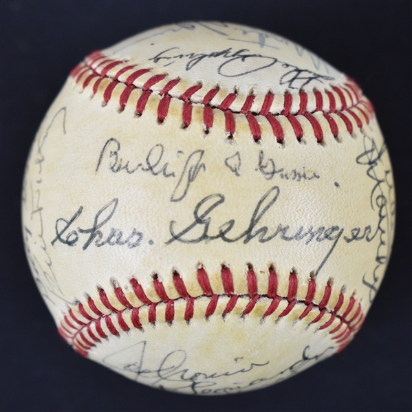 Hall of Fame 1983 Autographed Baseball 4 From Bill Dickey Collection