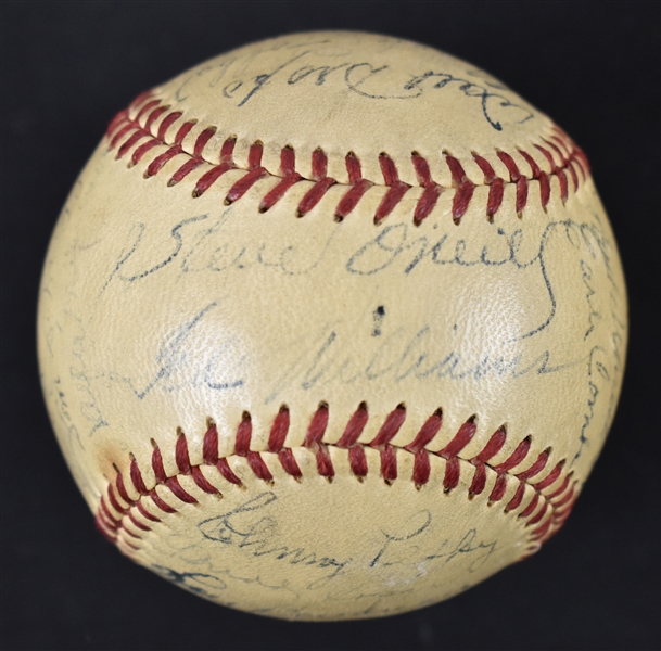 Boston Red Sox 1951 Team Signed Baseball From Bill Dickey Collection